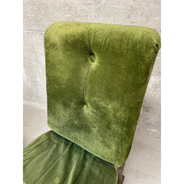 Pair of Vintage 1970’s MCM Tubular Metal Frame Dining Chairs For Sale - Image 11 of 15