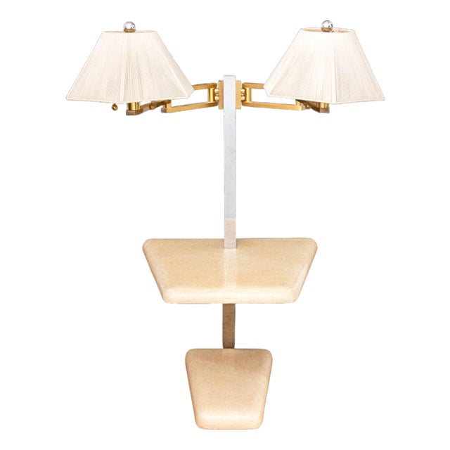 Enrique Garcel Tessellated Bone Lamp Table For Sale