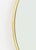 Modern Brass Framed Oval Mirror, the frame faceted. Mirror plate: 18" H x 30" W; frame: 20" H x 32" W x 1" D. Provenance:...