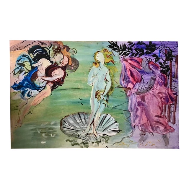 The Birth of Venus Printed on Canvas in the Style of Raoul Dufy For Sale
