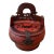 Antique Chinese Red Wedding Basket For Sale
