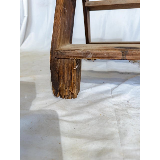 Early 20th Century Wood Step Stool | Chairish