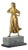 Amélie Colombier, Figurative Sculpture, 19th-20th Century, Gilt Bronze on Marble Base For Sale