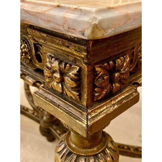 Maison Jansen, Louis XVI Center Table, Marble, Giltwood, France, 20th C. For Sale - Image 13 of 18