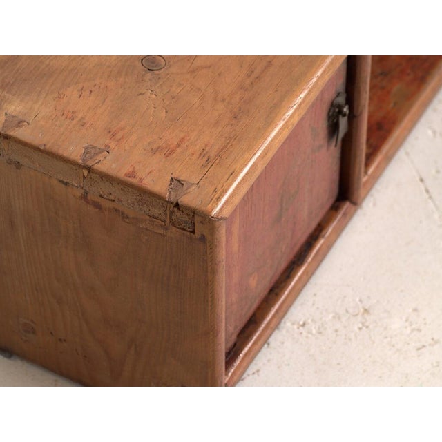 Low Antique Qing Dynasty Pine Gansu Sideboard For Sale - Image 3 of 12