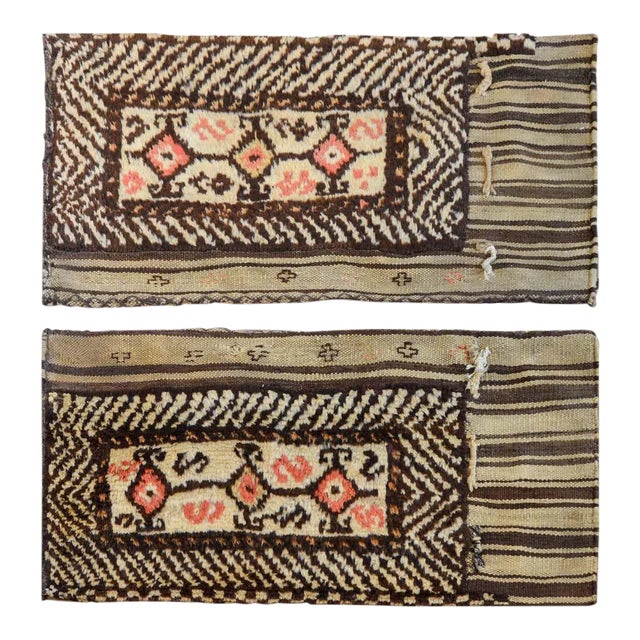 Early 20th Century Gabbeh Grain Bags - A Pair For Sale