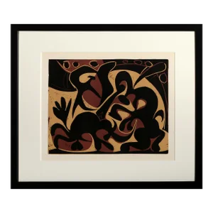 1980s "Pique" (Noir et Beige)" (6) Linocuts After Pablo Picasso