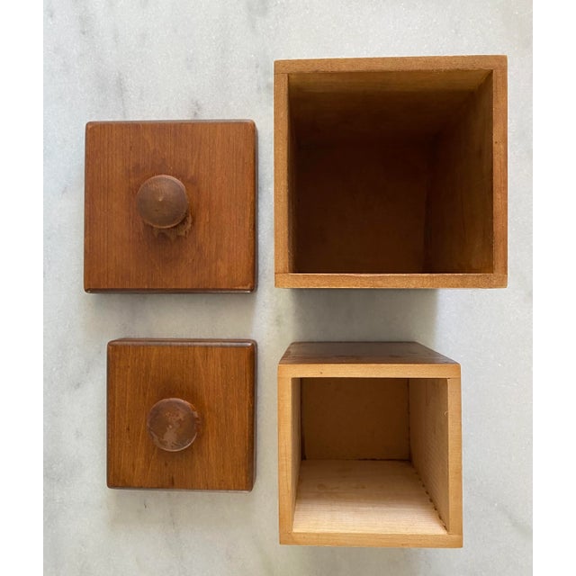 Vintage Woodcroftery Coffee and Tea Canister Set For Sale - Image 10 of 12