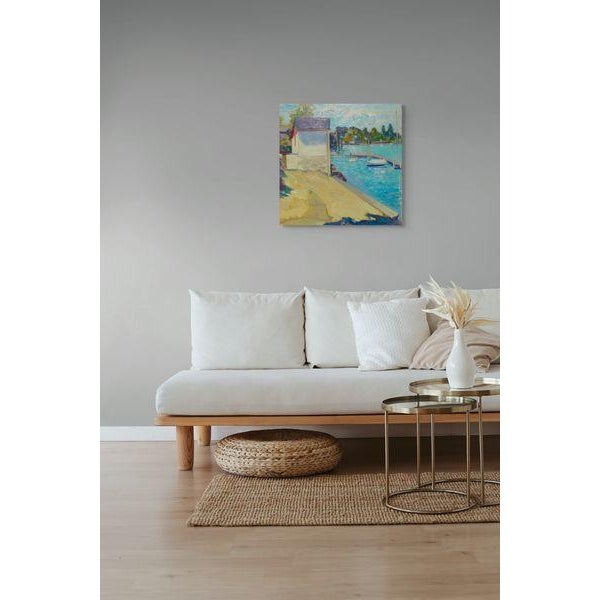 2010s Switzerland,Lac Leman, Plein Air Painting For Sale - Image 5 of 5