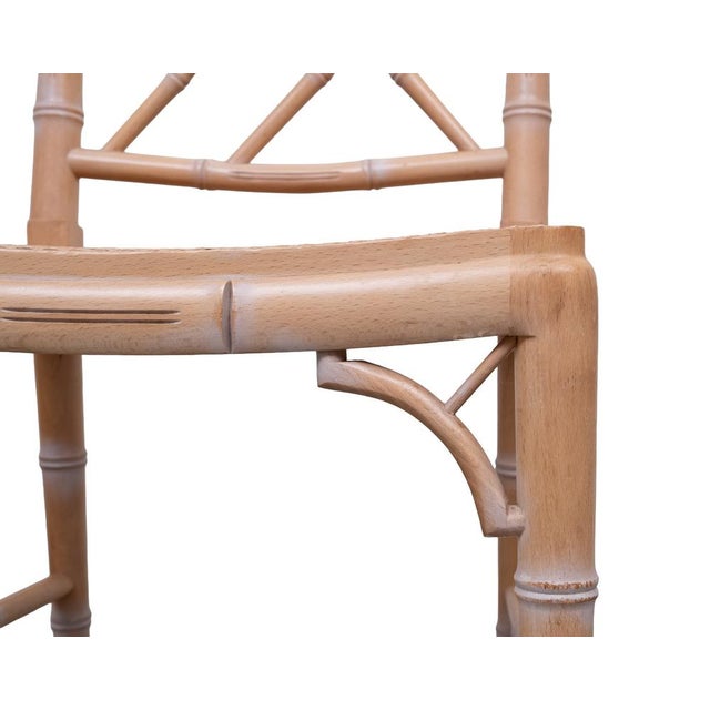 Regency Chippendale Chinese Chairs with Woven Cane, 1970s, Set of 4 For Sale - Image 9 of 12