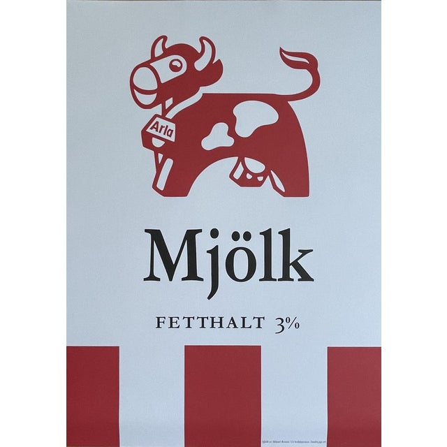 Mjölk Exhibition Poster after Mikael Reuter, Ur Killektonen, Sweden For Sale - Image 6 of 6