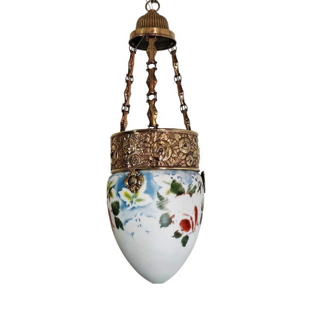 Art Nouveau Pendant Lamp, Spain, 1930s For Sale