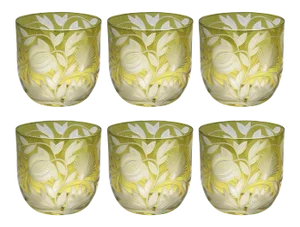 Verdure Whiskey Glasses, Set of 6, Olive