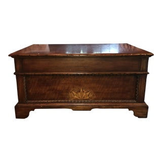 Traditional Baker Furniture Wood Chest For Sale