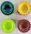Boho Chic Moroccan Ceramic Muti-Color Candle Holder, Set of 4 For Sale In New York - Image 6 of 6