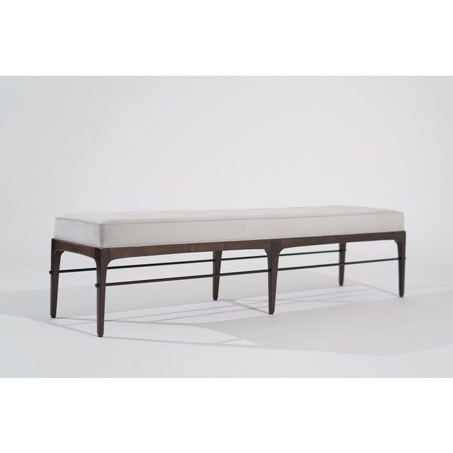 Linear Bench in Dark Walnut Series 72 by Stamford Modern For Sale - Image 4 of 18