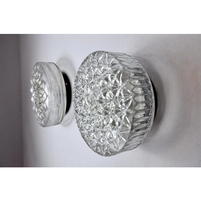 Hollywood Regency Spanish Sconces in Cut Glass from Peris Andreu, 1970, Set of 2 For Sale - Image 3 of 9