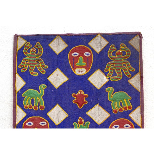 1960s Vintage Yoruba Spirit Beaded Wall Panel For Sale - Image 5 of 11