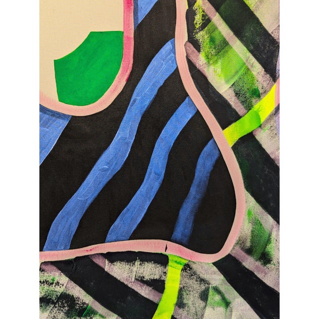 Max Manning “Untitled (CVS133)” Large Contemporary Colorful Neon Geometric Abstract Painting, 2019 For Sale - Image 10 of 10