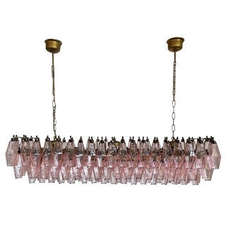 Murano Poliedri Chandelier by Carlo Scarpa, 1990 For Sale