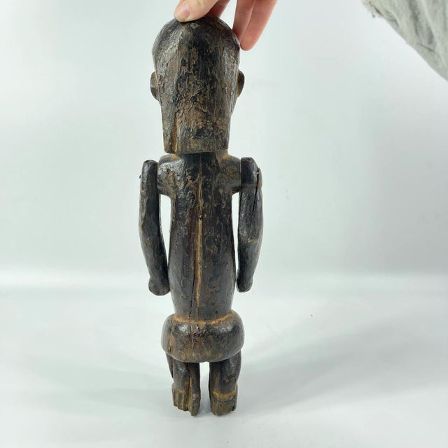 Early 20th Century Fang Standing Wood Figure with Movable Arms Gabon For Sale - Image 4 of 8