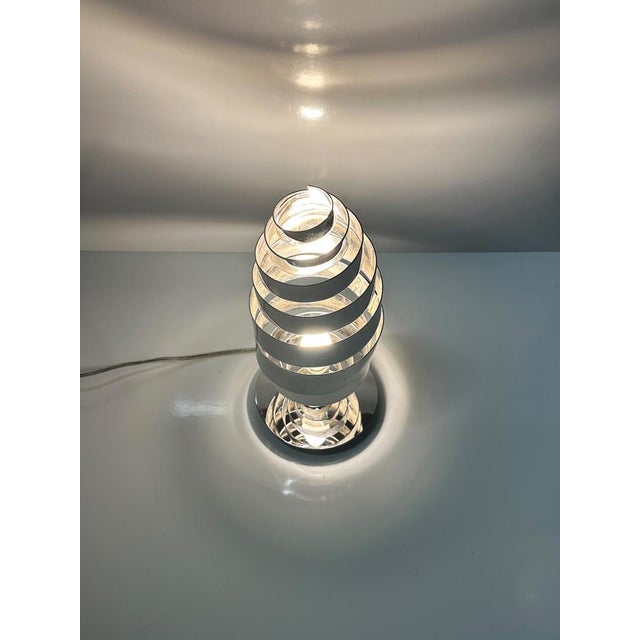 Vintage Space Age Chrome Table Lamp, 1970s For Sale - Image 4 of 6