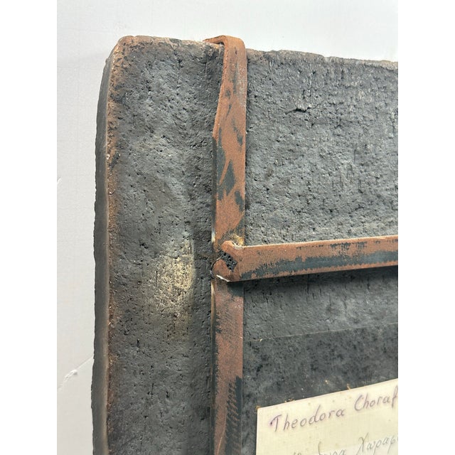 A Fine Contemporary Stoneware Wall Relief by Theodora Chorafas. For Sale - Image 11 of 12