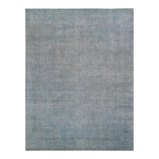 Vintage Overdye Blue Rug, 9' 5" X 12' 8" For Sale