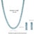 52.42 Ct Certified Natural Blue Topaz Tennis Necklace & Drop Earrings Set, 3 Pieces For Sale - Image 14 of 17