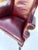 Traditional Georgian Style Leather Wingback Chair For Sale - Image 3 of 5