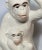 Vintage Majolica Monkey Pair With Palm Tree, Italy, 16” Tall For Sale - Image 11 of 12