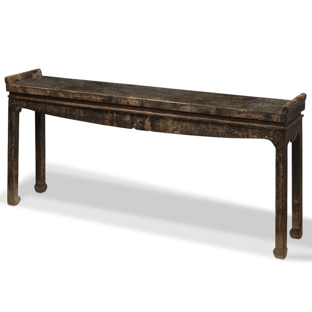 Brown Narrow Altar Table, 1920s For Sale - Image 8 of 8