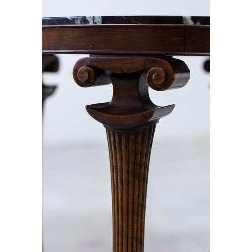 Wood Neoclassical Entrance Table in the style of Hjorth, 1920s For Sale - Image 7 of 10