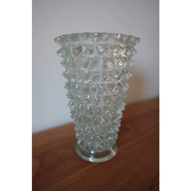 Italian Murano Glass Rostrato Vase attributed to Barovier and Toso, 1920s For Sale - Image 4 of 4