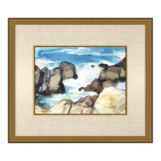 Late 20th Century Pebble Beach Painting, Clyde Aspevig For Sale