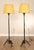 Gothic Gothic Revival Style Pair of Forged Iron Torchiere Floor Lamps For Sale - Image 3 of 12