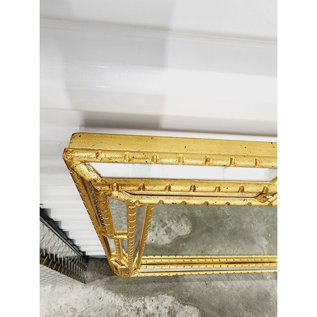Vintage Italian Giltwood Mirror For Sale - Image 9 of 11