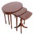 Early 1900s Duncan Phyfe Mahogany Nesting Side End Tables Set of Three 6403 For Sale