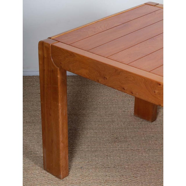 Elm Dining Table from Maison Regain, 1970 For Sale - Image 4 of 9