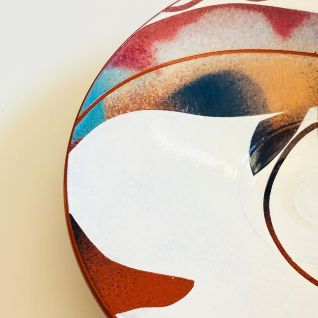 Vintage Hand Painted Studio Pottery Fish Plate / Wall Hanging For Sale In San Francisco - Image 6 of 10