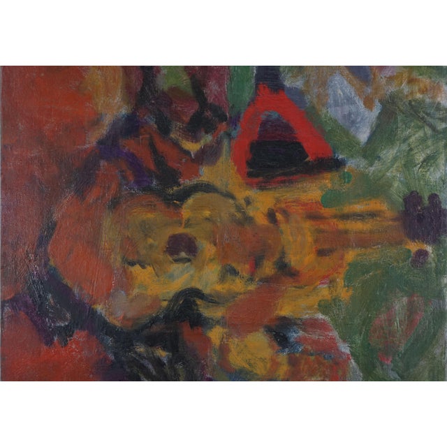 1950s Mid Century Abstract Expressionist Guitarist Figurative by Norman Rubington For Sale - Image 5 of 8