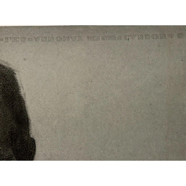 Black Carl Bantzer, Study of Farmer Rupps Head, Charcoal, Framed For Sale - Image 8 of 12