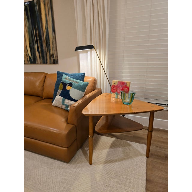1960s 1960s Vintage Mid-Century Modern Kresten Buch Triangular Side Table For Sale - Image 5 of 7