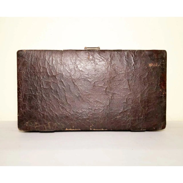 Antique Chinese Leather Box, Circa mid of 19th Century For Sale - Image 10 of 11