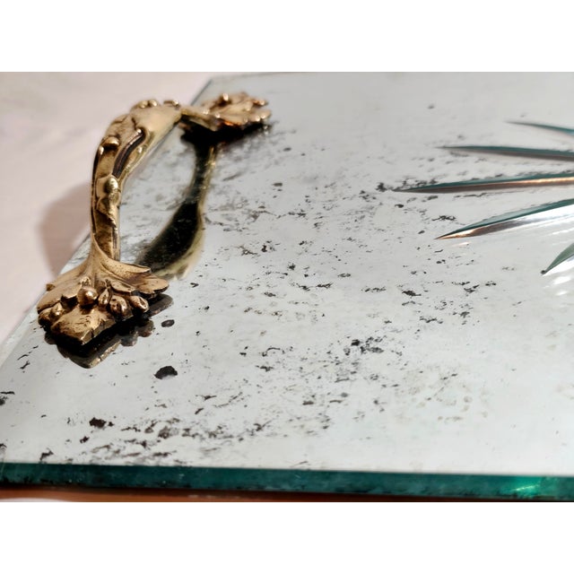 Wood Glass Tray, Spain, 1940s For Sale - Image 7 of 10