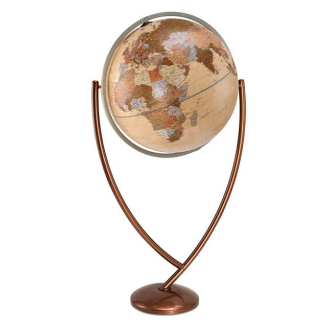 Orange Vega Apricot Globe by Zoffoli Mappamondi For Sale - Image 8 of 8