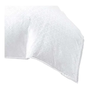 Sferra Giza 45 Quatrefoil Cotton Sateen Jacquard Duvet Cover, Queen/Full, White, Italy