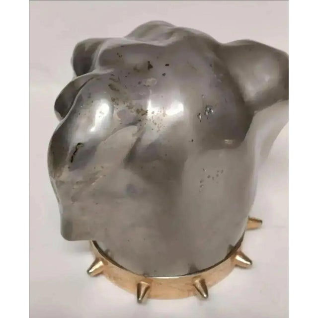 Antique Figural Dog Head Tobacco / Cigarette Box ~ Circa Late 19th Century For Sale - Image 4 of 10
