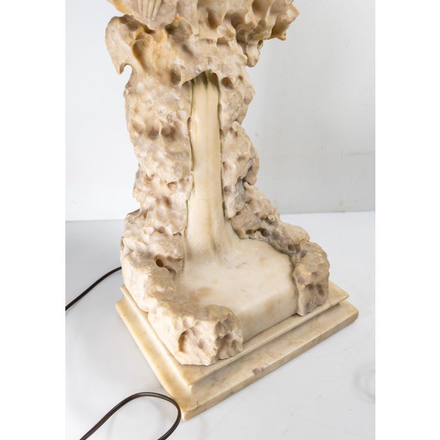 Early 20th Century Alabaster Sculpture of a Woman by Umberto Stiaccini, Florence For Sale - Image 11 of 18