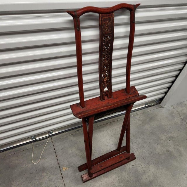 Mid 19th Century Chinese Folding Chair - Qing, Yunan Province For Sale - Image 10 of 14